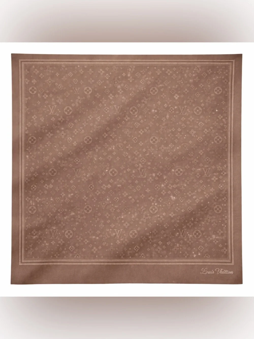 Louis Vuitton luxury vibes light blue monogram scarf 35x35 inch‼️LAST ONE LEFT